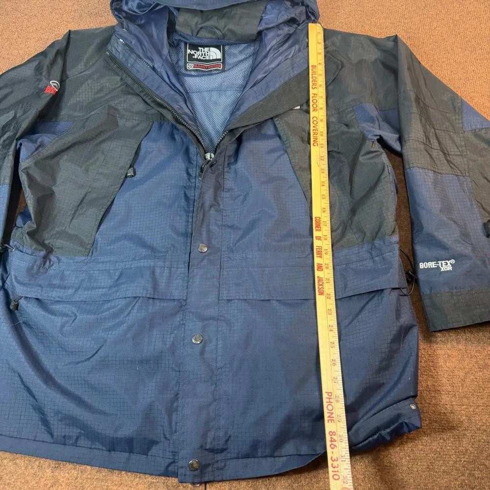 The North Face Summit Series Gore-Tex XCR Jacket Mens Navy Blue Black Shell L/XL
